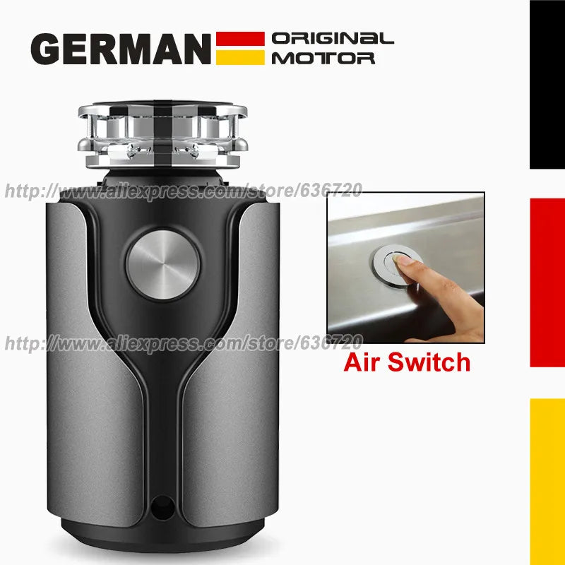 3X grinding Food Waste Disposer German 1200W motor Technology septic assist 1 HP Household garbage disposer