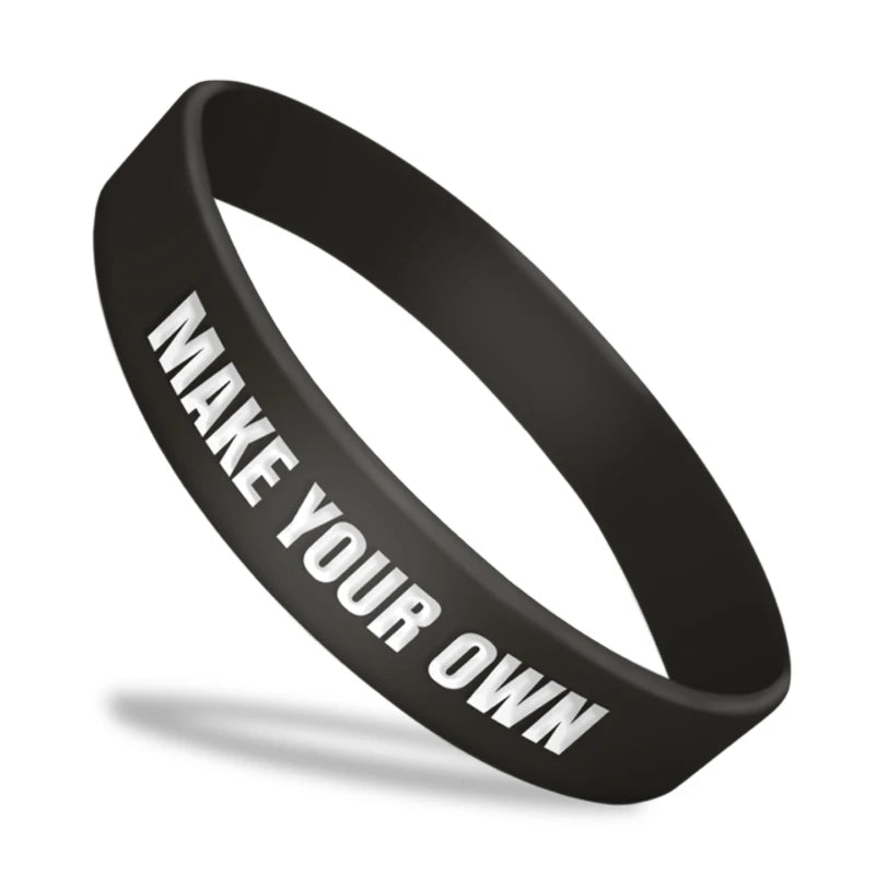1PCS Engraved Personalized Custom Wristband SOS ID Bracelet Phone Number Silicone DIY Band for Birthday Party Events Anti-lost