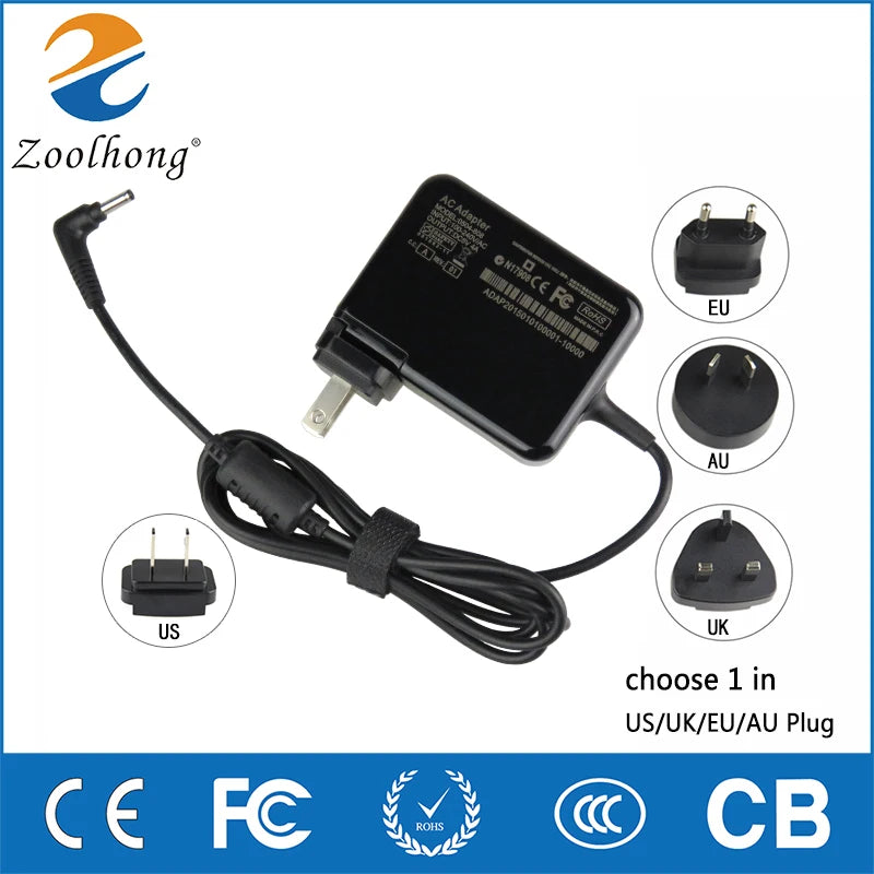 5V 4A Portable Laptop Tablet Travel Adapter Battery Charger For for Lenovo Ideapad 100S-11IBY 80R2 MIIX 310-10 Global Plug