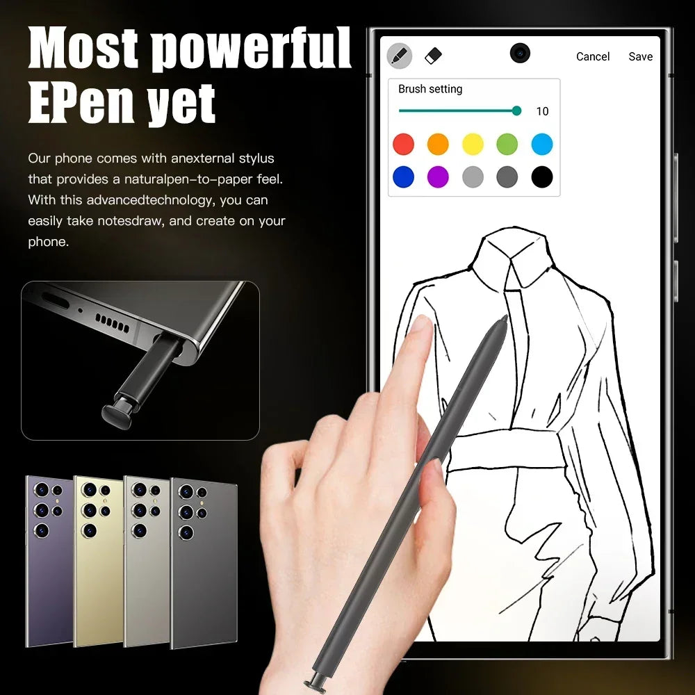 HOT 2025 new S25 Ultra original intelligent 5G dual card dual standby Android 14 system global version 16GB+1TB 8000mAh battery