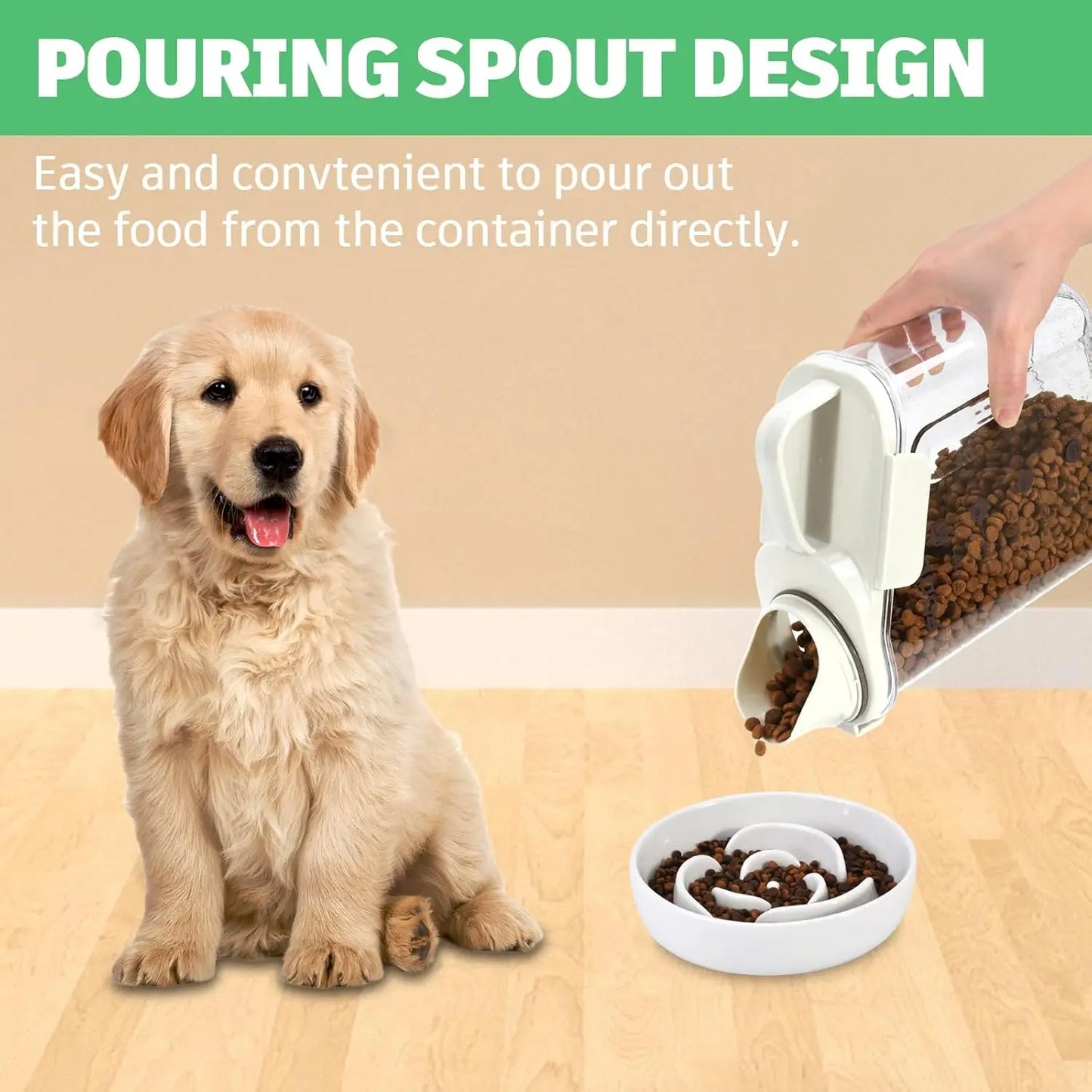 Pet food sealed bucket cat and dog food storage tank freeze-dried anti mold storage box large capacity transparent storage tank