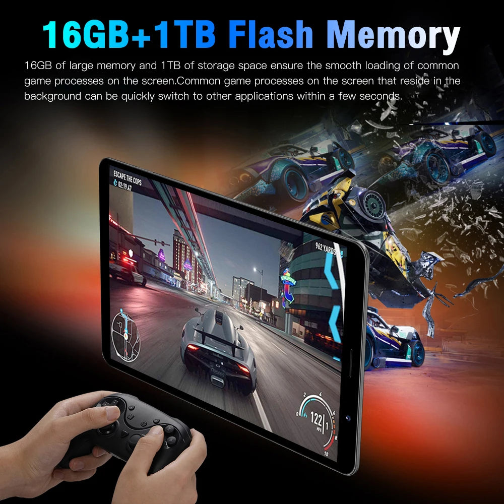 2025 Original 8 inch Pad Tab 14 Android 12 Tablet PC 16GB Ram 1TB Rom Dual SIM 10 Core Dimensity 9000 WPS GPS Bluetooth 10000mAh
