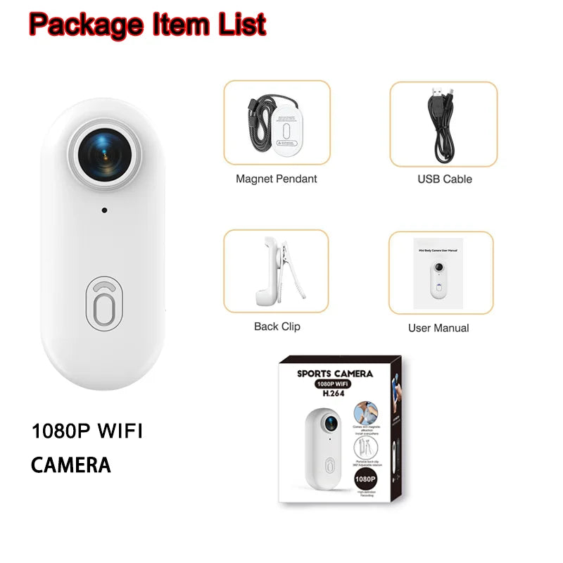 4K UHD Small Vlog Wireless Camera Home Photography Super Mini WiFi Recorder Action Cam Compatible Portable Electronic Gadgets