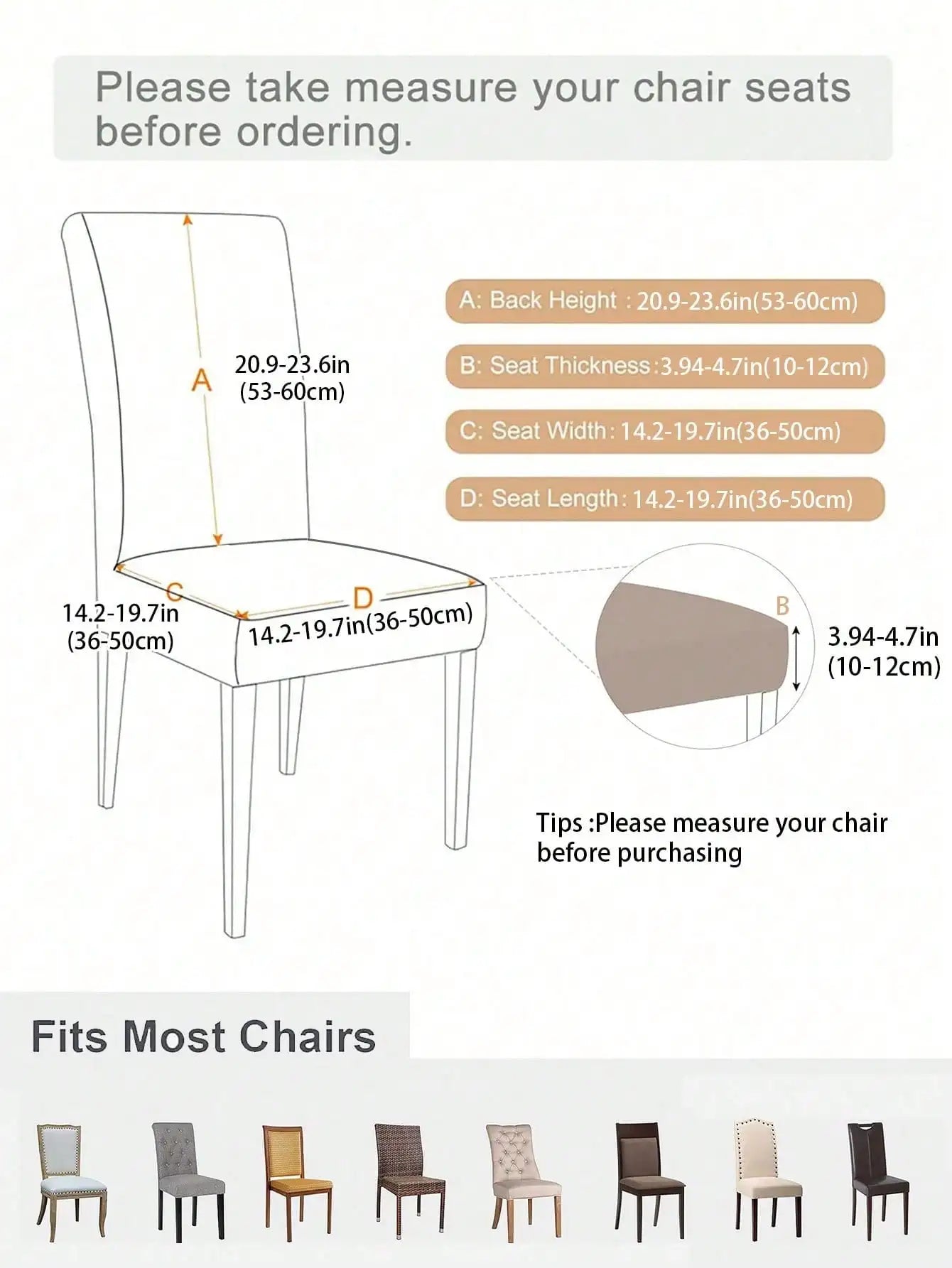 Solid-color elastic short skirt chair cover and anti-stain stool cover, suitable for pet room and home decoration