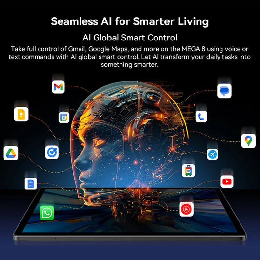 【World premiere】Blackview MEGA 8 Tablet 13 inch FHD+ 90Hz Display AI 11000mAh Android 15 50Mp Camera 4 BOX Speakers 4G Pad PC