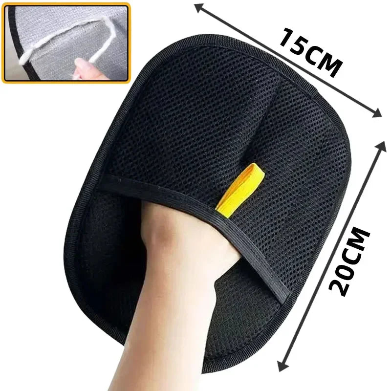 Pet Hair Remover Brush Kitten Hair Remover Gloves Deshedding Brush Glove for Dog Cat Double-Sided Fur Hair Cleaning for Carpet