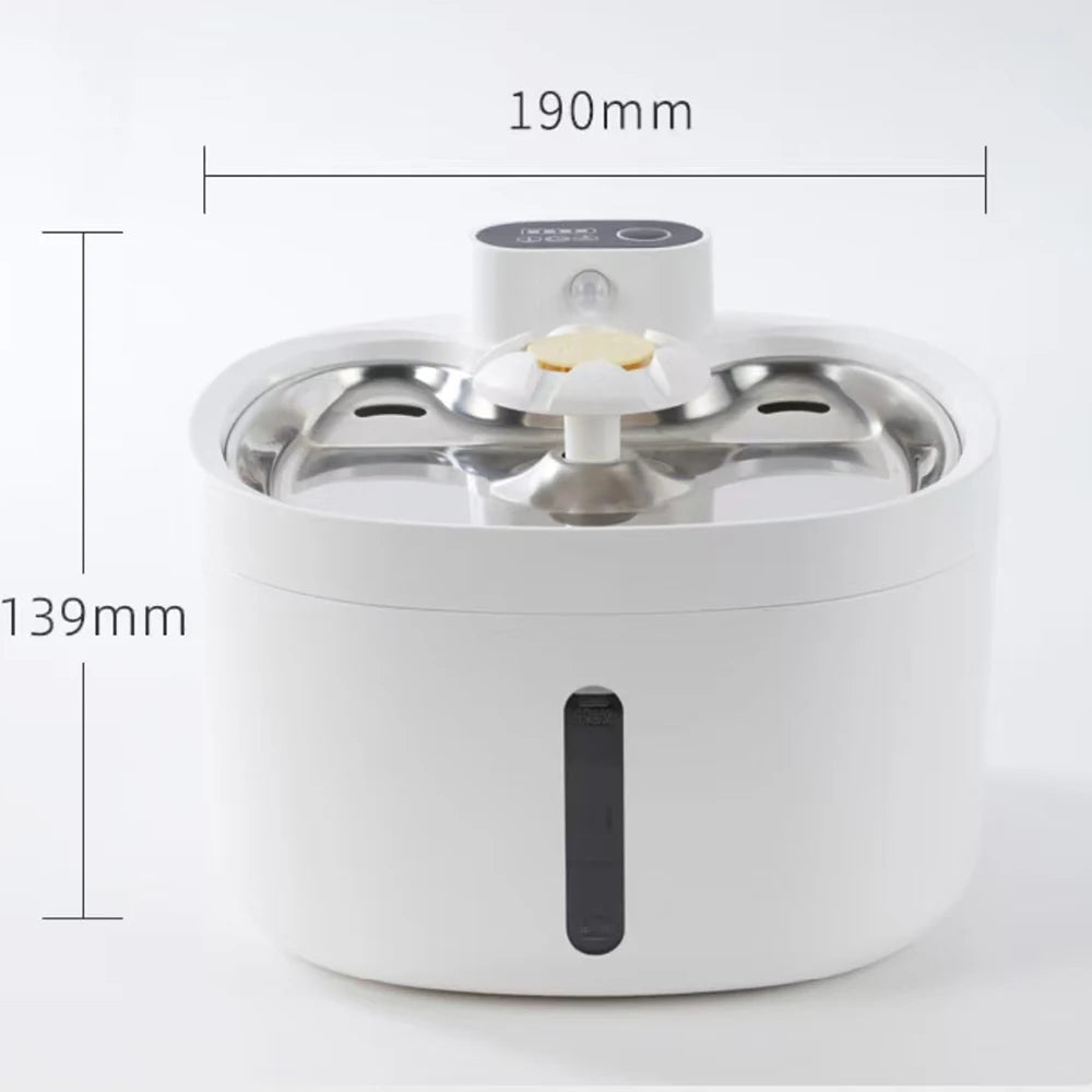 Wireless Charging Automatic Water Fountain 2.6L Intelligent Pet Water Dispenser With Filter Drinking Fountain For Cats Dogs
