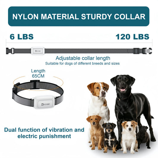 YHLC 3300ft Automatic Anti Barking Dog Collar, Rechargeable Bark Stopper, Stop Barkin, Electric Training Collar for Dog