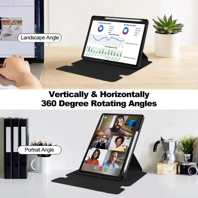 Acrylic 360 Rotation Cover for Lenovo Tab M11 TB-330FU TB-331FC Xiaoxin Pad 2024 11 inch Wireless Keyboard Case Stand Funda
