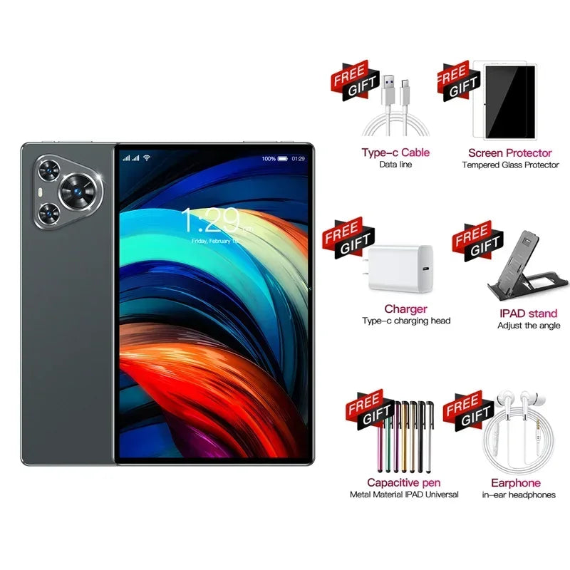 2025 Original Pad P70 Pura 22GB+2TB 11inch Android 14 20000mAh Snapdragon 888 5G HD 4K WIFI Dual SIM Card Bluetooth Tablet PC