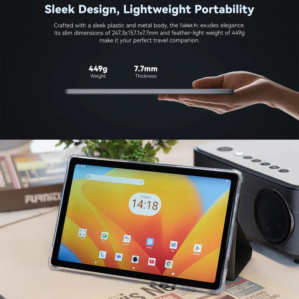 New 4G Pad Global Version 10.1 Inch Android Tablets with Octa Core Processor 8GB RAM 256GB ROM Dual SIM 4G LTE 5G WiFi Tablet PC