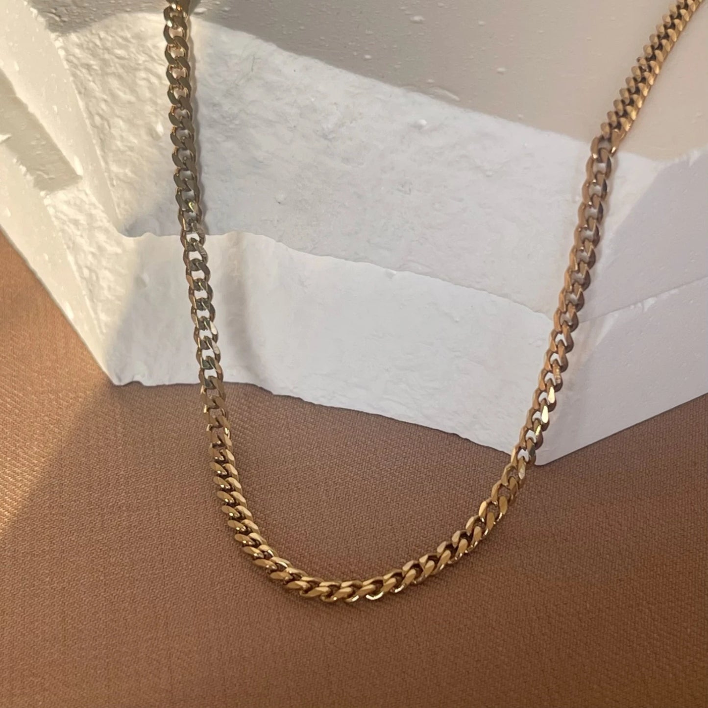 3/5/7mm Stainless Steel Punk Cuban Chains Necklace for Men Women Gold Silver Color Choker Metal Collar Jewelry Fashion Gift