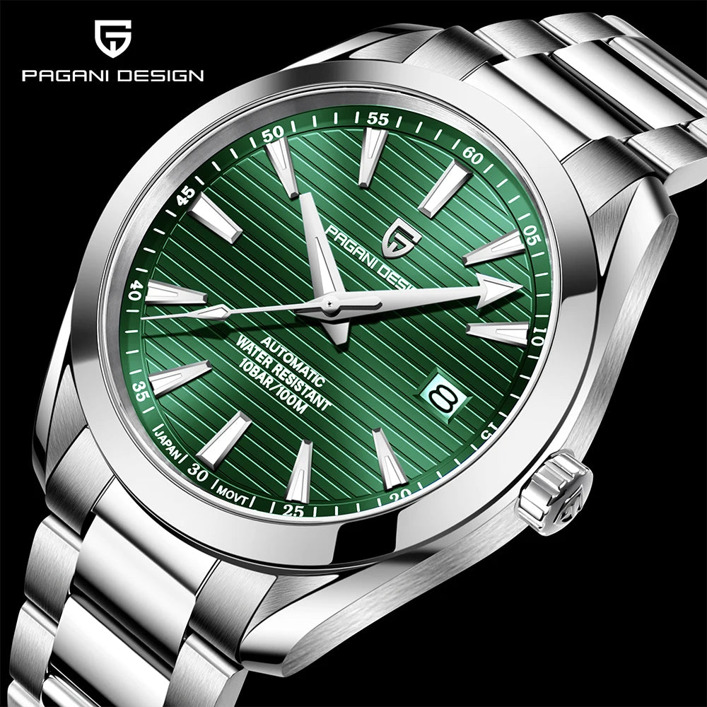 PAGANI DESIGN 40MM A150 Men's Watches Luxury Automatic Watch For Men Mechanical WristWatch Stainless Steel Sapphire Glass