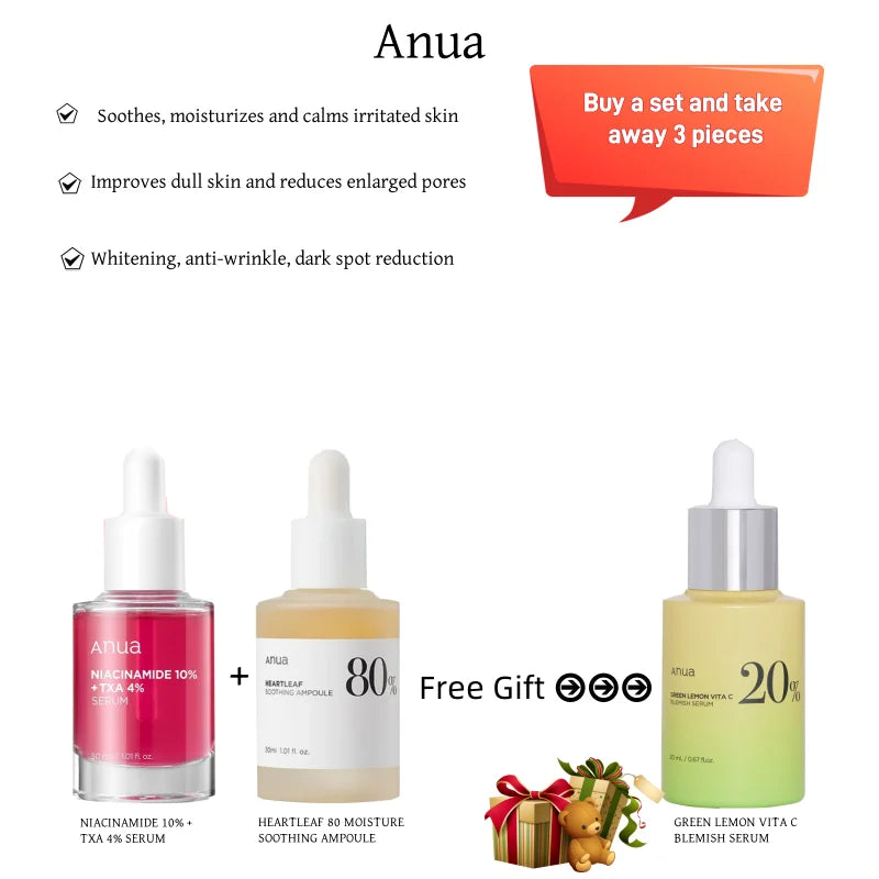 Anua Niacinamide 10%+TXA 4% Melasma and Dark Spot Remover Whitening Antioxidant Serum 30ML Spot Remover Korea Skincare Products
