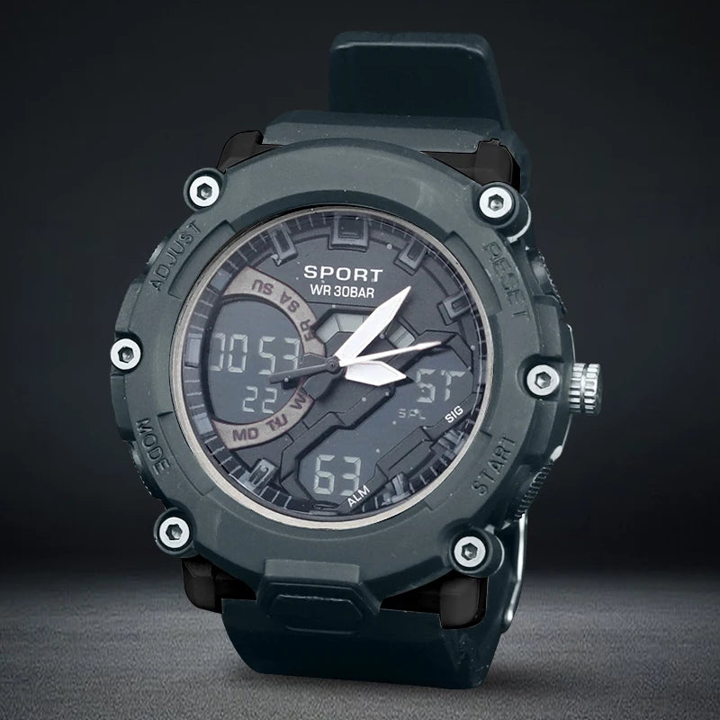 Men Mechanical Wristwatch Waterproof Automatic LED Watch Men Mechanical Watches World Time Stop Time AlarmRelogio Masculino