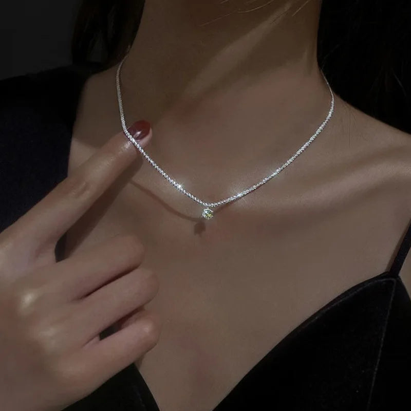 Fashion Trend Unique Design Elegant Delicate Light Luxury Zircon Butterfly Necklace For Women Jewelry Wedding Party Premium Gift