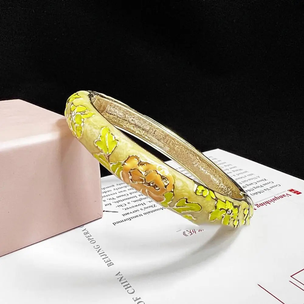 Chinese Women's Hand Bracelet Enamel