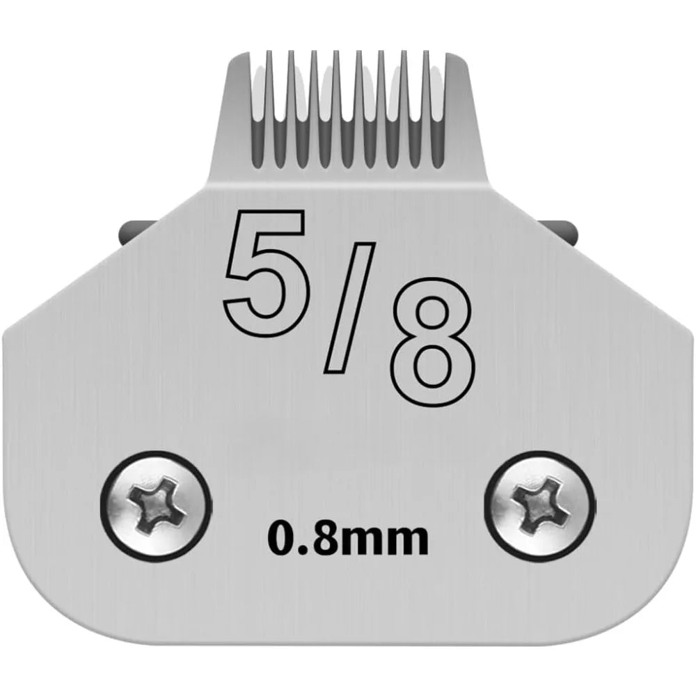 Black Detachable Pet Dog Grooming Clipper Stainless Steel Blades Set,Compatible with Andis,Oster A5,Wahl KM10 Series Clippers