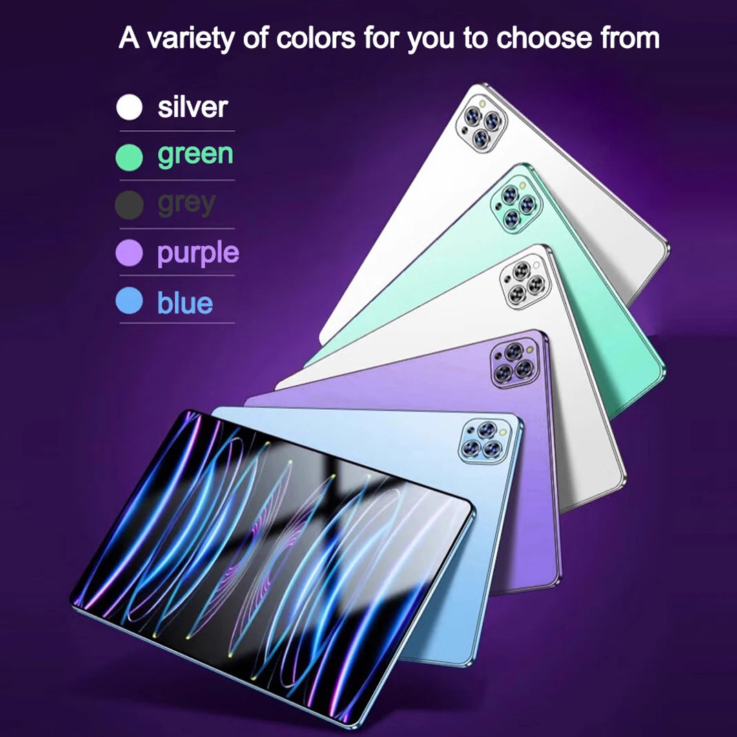 2024 NEW Original Pad 8 pro Tablet Android 15 22GB 2T 10.1 Inch 10000mAh 5G Dual SIM Phone Call GPS Bluetooth WiFi WPS Tablet