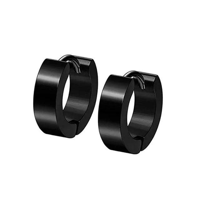 1/9 Pairs Stainless Steel Small Hoop Earrings Set for Men Women Huggie Hoop Earrings Punk style Classic