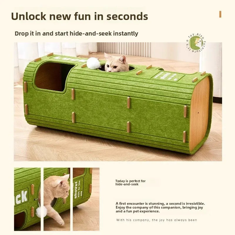 Universal Wear-Resistant Scratching Board Multi-Layer Standalone Claw Column Inteated Bed Pet Toy