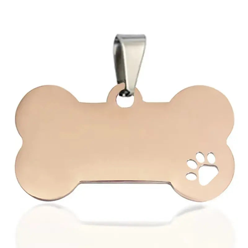 Personalized Dog Tag Necklace Custom Stainless Steel Name Engraved Identity Tag For Dog Collar Anti Loss Pet Nameplate Pendant