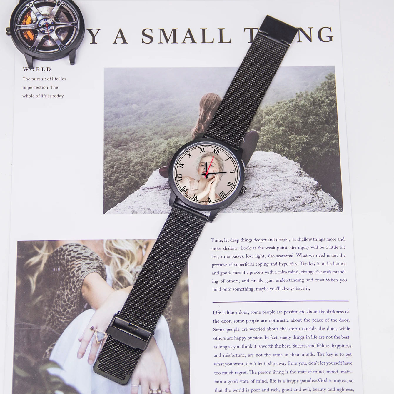 2025 Men's Watch Personalized Customizable Roman Font Quartz Wrist Campus Punk Cool Style Gift Festival Souvenir