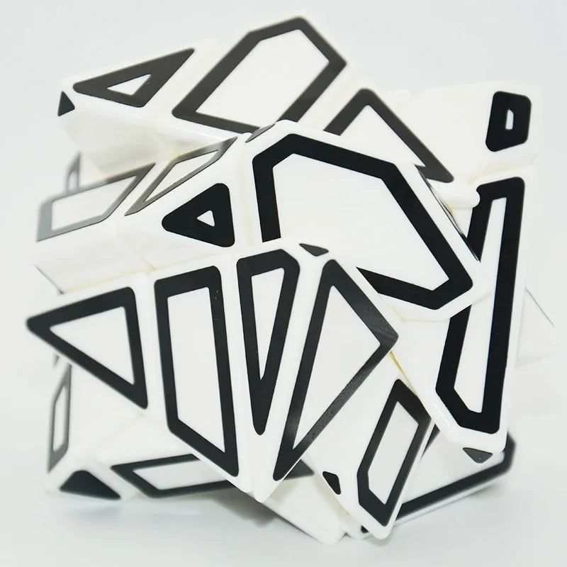 Lefun FangCun Ghost 6cm Cube Magico 3x3 Strange-shape Cube Magic Puzzle Hollow Sticker SpeedCube Educational Toys Ghost Cube