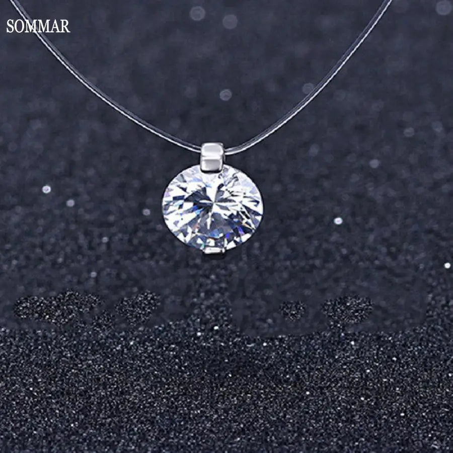 SOMMAR Vintage Love PVD plated collar necklace for women round zircon round zircon neck jewelery Costume Jewellery