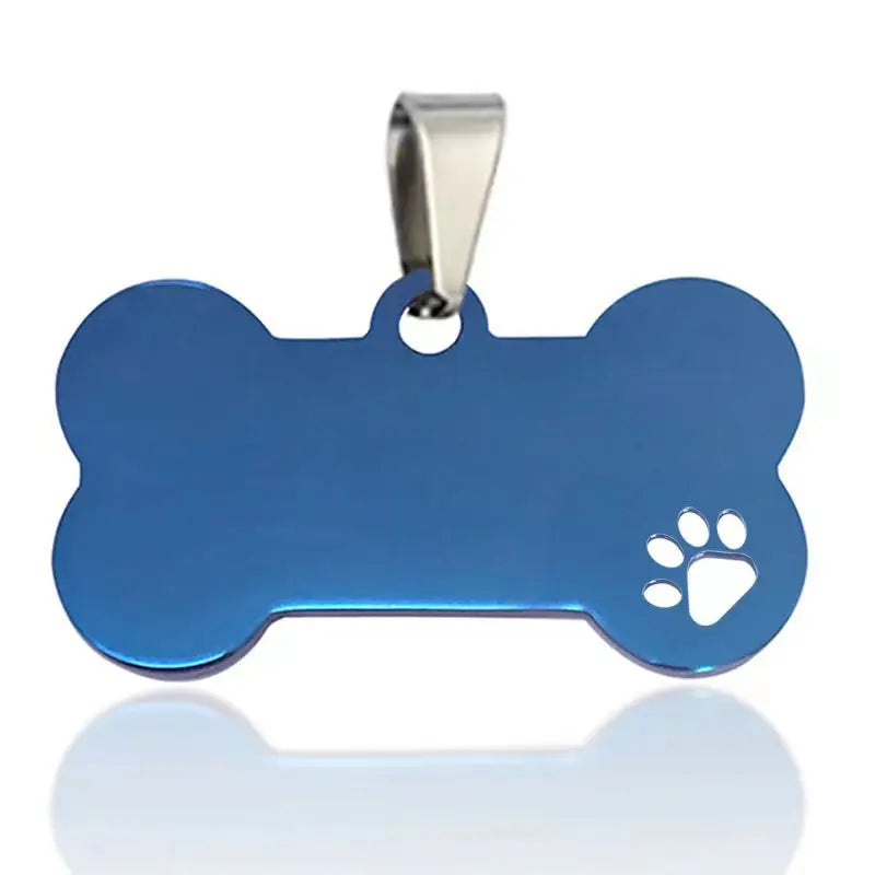Personalized Dog Tag Necklace Custom Stainless Steel Name Engraved Identity Tag For Dog Collar Anti Loss Pet Nameplate Pendant