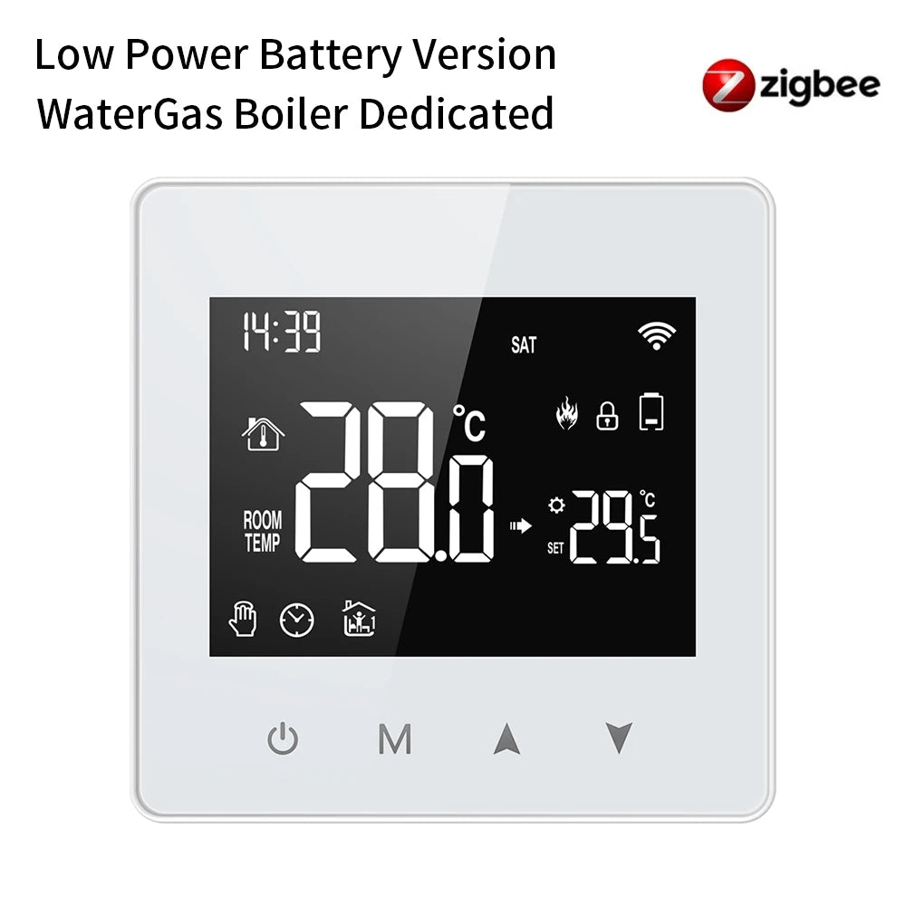 AVATTO Tuya WiFi/ZigBee Smart Thermostat Low Power Battery Water Gas Boiler Temperature Controller For Alexa Google Home Alice