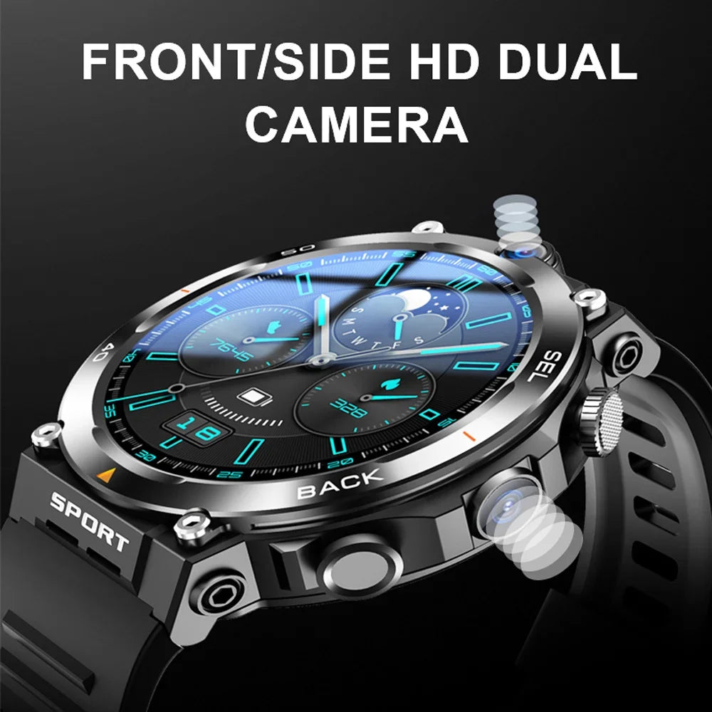 4G LTE Smartwatch 2025 Android os GPS Video Voice Wi-Fi Call Messaging HD Dual Cameras 4G Sim Card WIFI Men's Smart Watch 2025