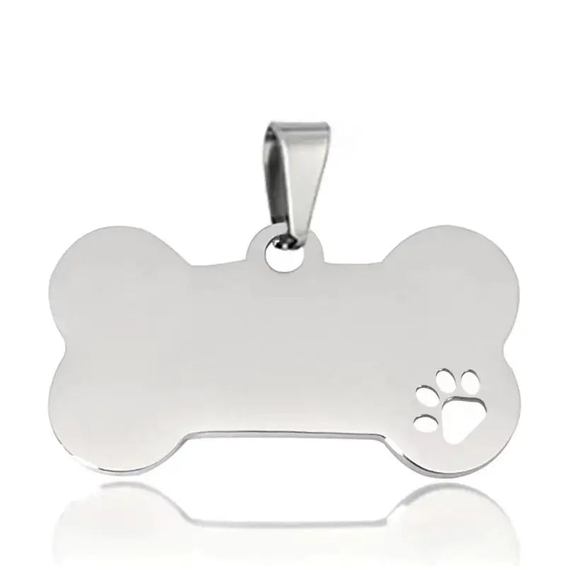 Personalized Dog Tag Necklace Custom Stainless Steel Name Engraved Identity Tag For Dog Collar Anti Loss Pet Nameplate Pendant