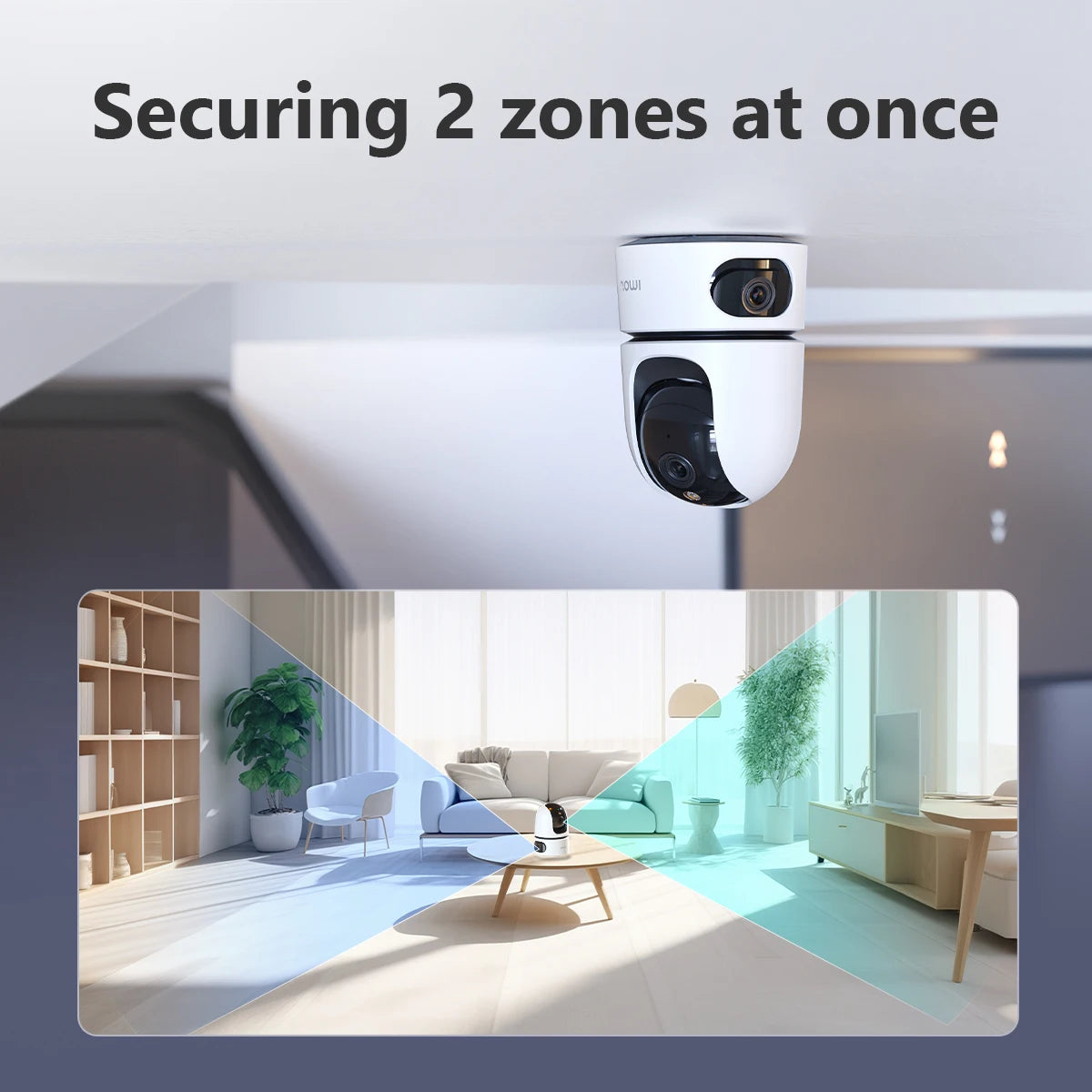 2PCS IMOU Dual Lens PTZ WiFi Camera Indoor CCTV Surveillance Camera Pet Detection Auto Tracking Security Protection Baby Monitor