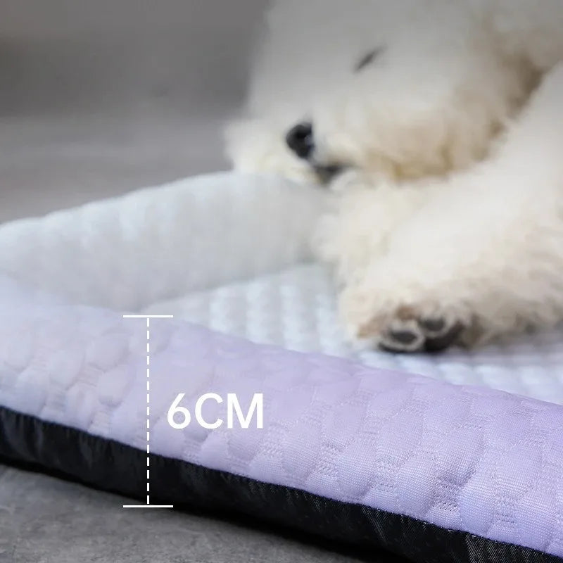 Summer Pet Ice Silk Dog Bed - Cooling Pad for Dogs & Cats, Pet Cool Nest & Ice Mat