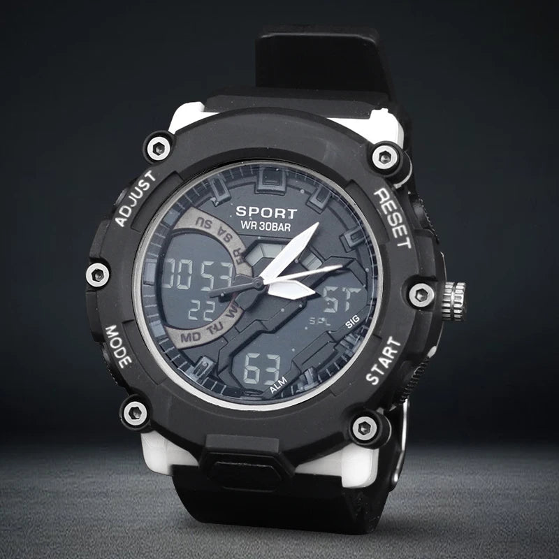 Men Mechanical Wristwatch Waterproof Automatic LED Watch Men Mechanical Watches World Time Stop Time AlarmRelogio Masculino