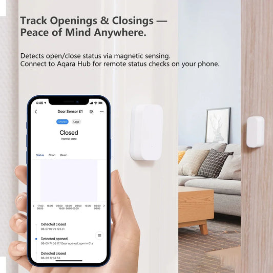Aqara Door Window Sensor Zigbee Wireless Connection Smart Mini door sensor Home Assistant for Mijia Gateway Home HomeKit APP