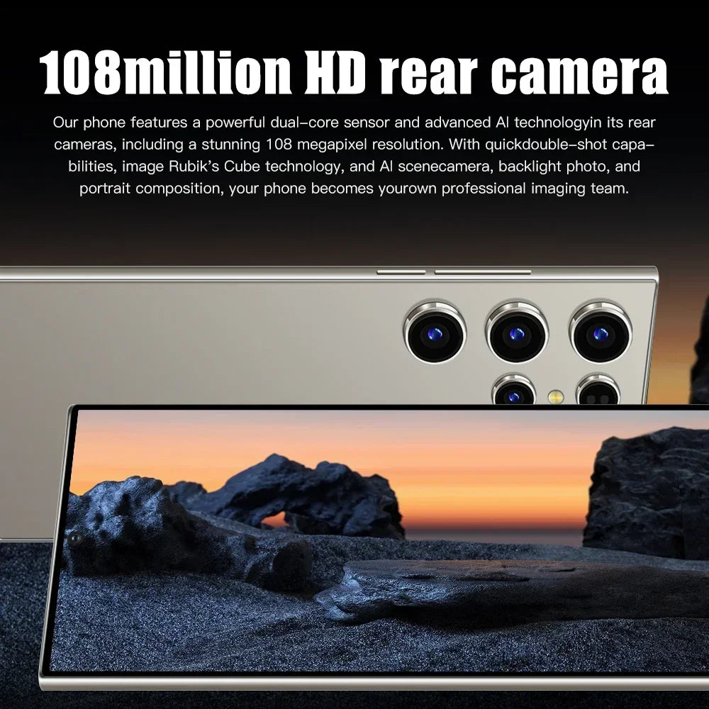 HOT 2025 new S25 Ultra original intelligent 5G dual card dual standby Android 14 system global version 16GB+1TB 8000mAh battery