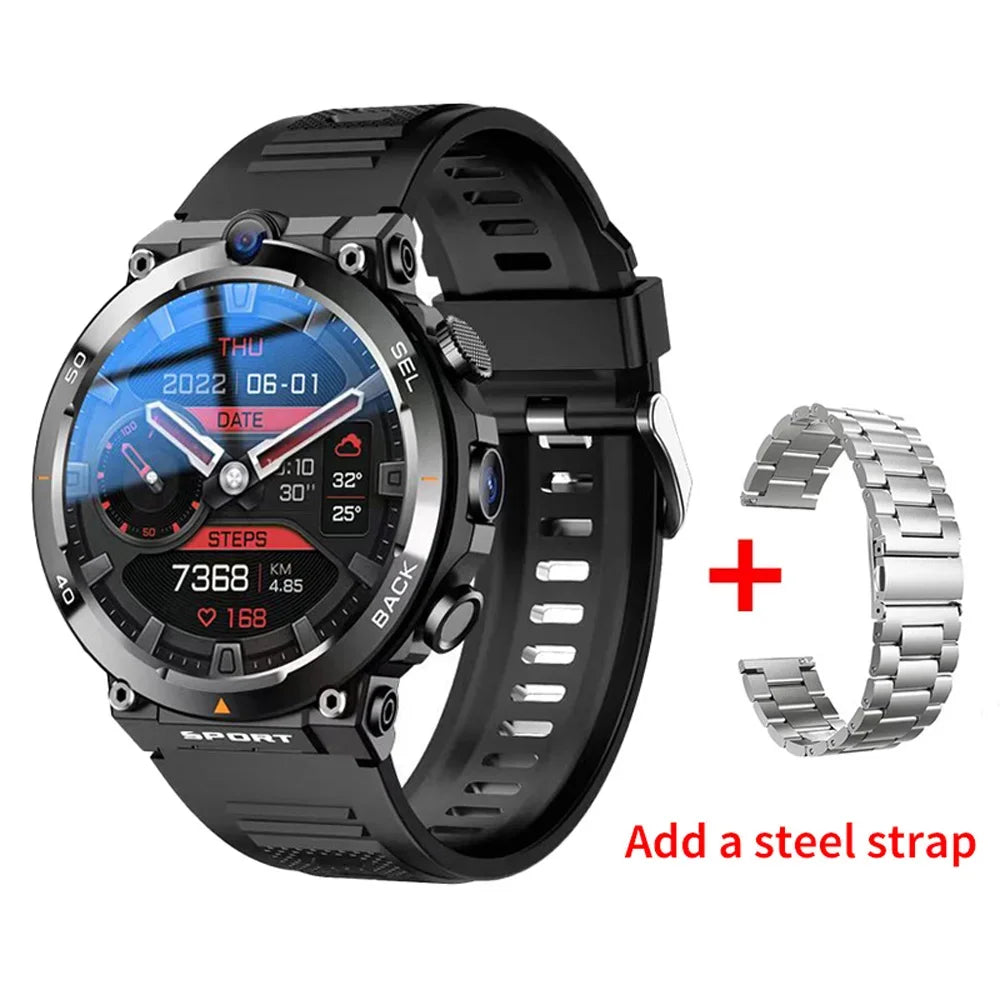 4G LTE Smartwatch 2025 Android os GPS Video Voice Wi-Fi Call Messaging HD Dual Cameras 4G Sim Card WIFI Men's Smart Watch 2025