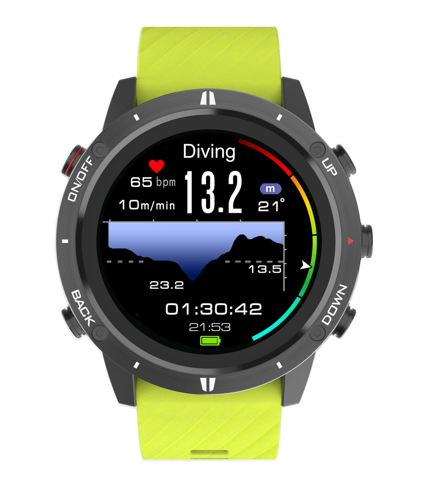 SUNROAD G5B GPS+GLONASS+BEIDOU+Triathlon Sport Watch 1.28 "IPS TFT Color Touch Screen 320MAH Battery BLE 5.0 For Android IOS