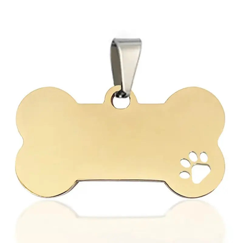 Personalized Dog Tag Necklace Custom Stainless Steel Name Engraved Identity Tag For Dog Collar Anti Loss Pet Nameplate Pendant