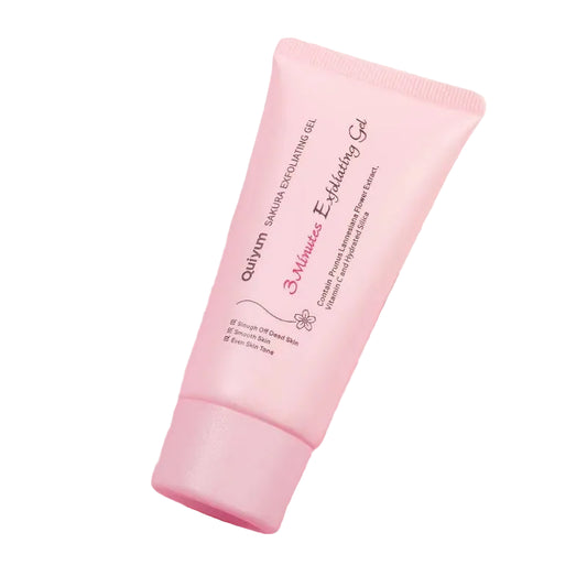 Pink exfoliating gel tube