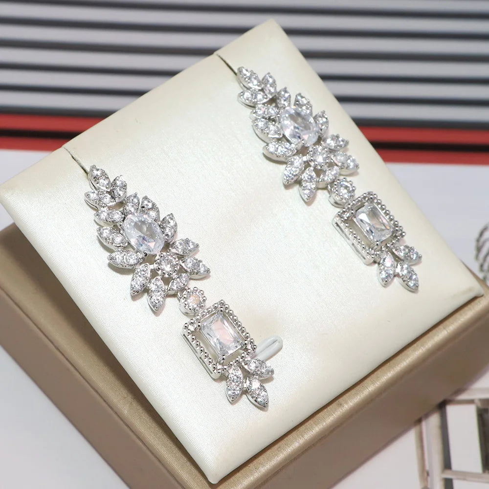 Eiralee 2025 new model cubic zirconia luxury jewelry, including necklaces, earrings, bracelets, open ring sets, and wedding jewe