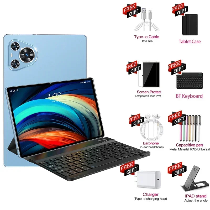 2025 Original Pad P70 Pura 22GB+2TB 11inch Android 14 20000mAh Snapdragon 888 5G HD 4K WIFI Dual SIM Card Bluetooth Tablet PC