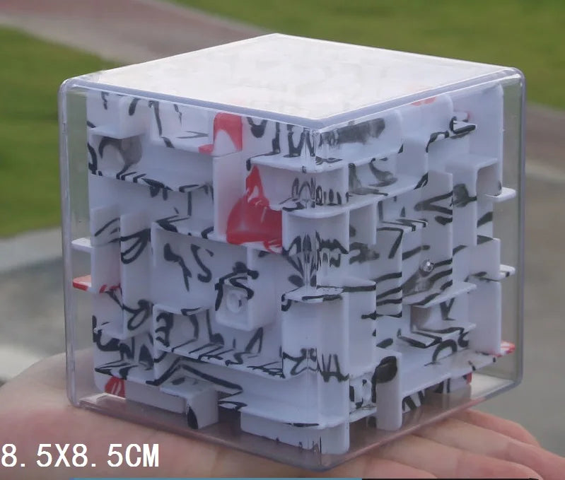 Mini Burn Brain Color 3D Puzzle Cube Maze Box Bead Magic Game intelligent Educational Pocket Fingertip Toy Gift for Kid Adult