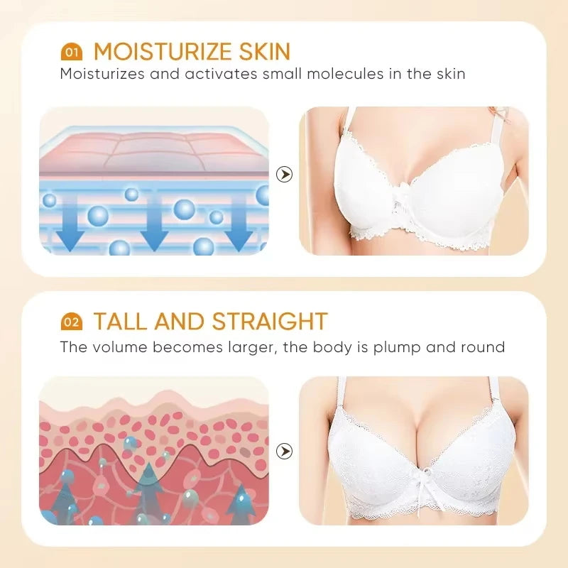 Fast Growth Breast Enlargement Cream Lift Firm Breast Improve Sagging Massage Chest Rapidly Body Moisturizing Smooth Bright Care