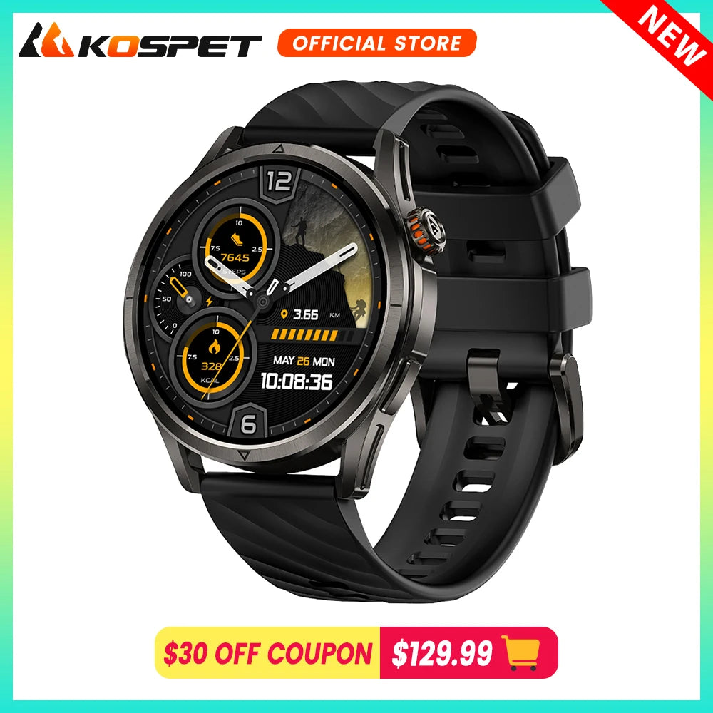 2025 KOSPET MAGIC R10 GPS Smart Watch For Men Women Dual-Band 180 Sport Modes Health Management 5ATM Waterproof Anti-fingerprint