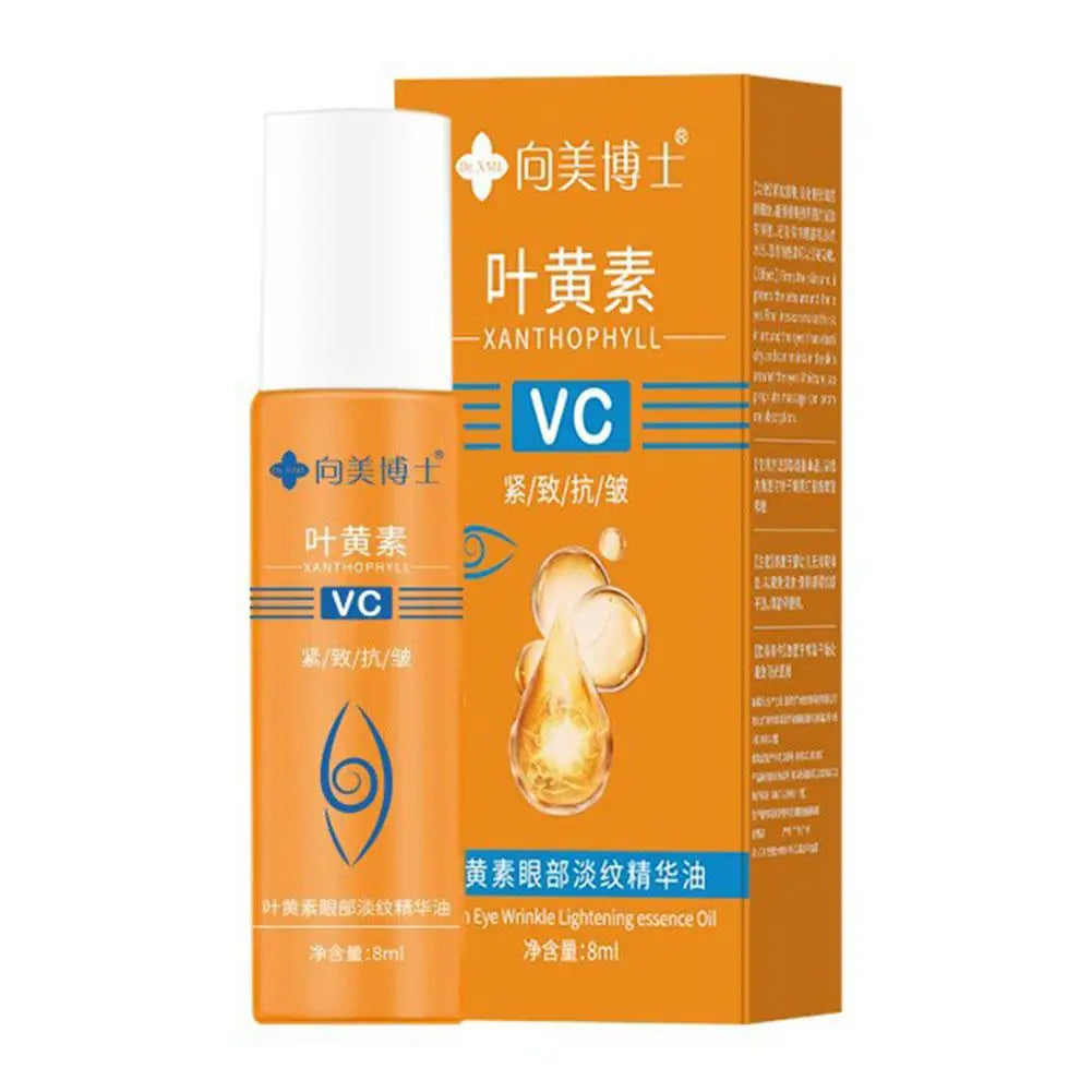 8ML VC Lutein Eye Essence Oil Eye Roller Ball Removes Dark Circles Dullness Eraser Eye Bag Fade Fine Line Nourishing Eye Care