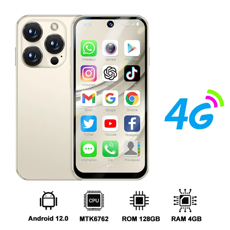 2025 Mini Android Smartphone – Compact 4G LTE Mobile Phone