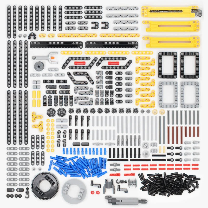 High-Tech Plastic Building Blocks Bricks Car Gear Link Liftarm Beam Cross Axle DIY Assembling MOC Bulk Technology Set Toys